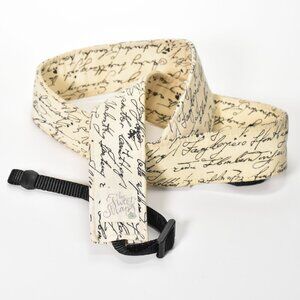 The Sweet Strap Wide Camera Strap Signature Beige Black